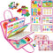 Freebear Deluxe Pink Princess Quiet Book Sensory Board for Toddlers 1-4, Montessori