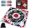 Michigan Rummy Board Game Set Tripoley Game Felt Mat Foldable Family Original