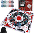 Michigan Rummy Board Game Set Tripoley Game Felt Mat Foldable Family Original