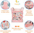 Baby Doll Carrier for Kids - Adjustable Straps Doll Carrier for Little Girls - Pink Love Design
