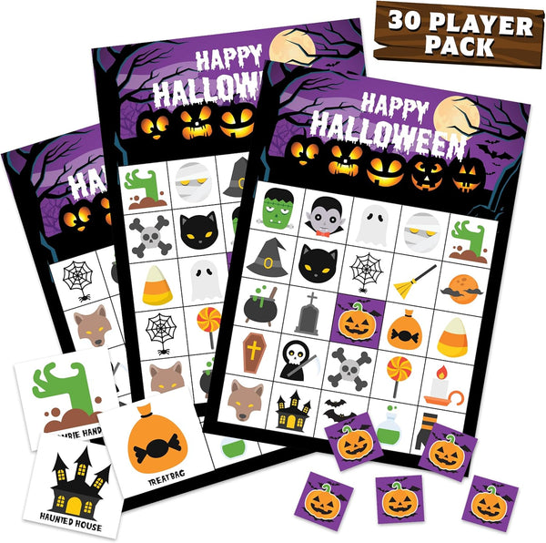 Halloween Games For Kids Party - Halloween Bingo Game For Kids With