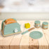 11-pc. Set Teamson Kids Little Chef Frankfurt Wooden Play Kitchen Toaster Accessory with Pretend Food and Utensils