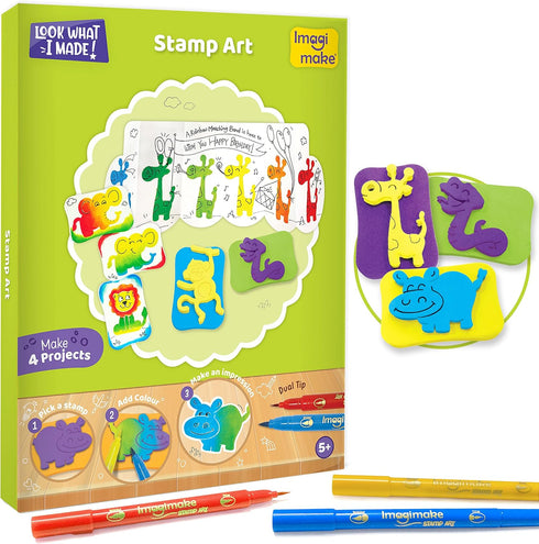5-in-1 15+ 4-8 5 7 6-8 6 Imagimake Awesome Craft Kit | Includes Projects | Crafts for Kids Ages | to Year Old Girl