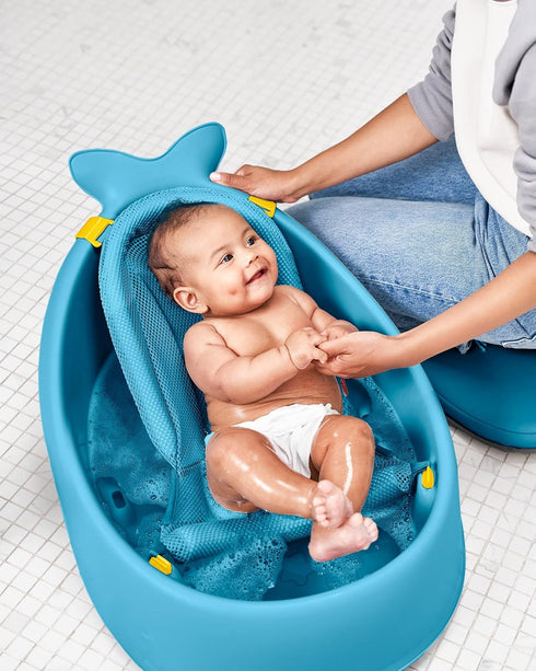 Skip Hop 3-Stage Baby Bath Tub Bundle with Tear-Free Waterfall Rinser