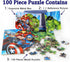 LELEMON 100 Piece Avengers Jigsaw Puzzle for Kids Ages 4-8, Portable Metal Storage Box, Educational Toy