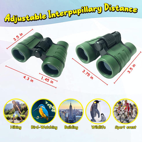 ESSENSON Binoculars for Kids, Toy Gift for 3-8 Year Old Boys Girls, Telescope Outdoor Toys for Sports, Hiking, Bird