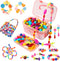 BEMITON Ideal Birthday Gift for Girls Aged 3-7, Pop Beads Jewelry Making Kit for Creative Play