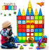 MAGBLOCK Magnet Toys, Kids Magnetic Building Tiles 100 Pcs, 3D Magnetic Blocks, Educational Toys for Toddlers Boys and
