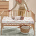 Winpema 28"x52" Dreamy Floral Print Fitted Crib Sheet Flower Baby Crib Sheet Fit Standard Crib and Toddler