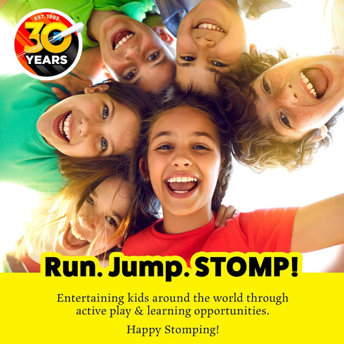 Stomp Racers Air Powered Race Cars, 4 Car Mega Pack for Backyard Outdoor Multi-Player Kids Toys Gifts