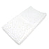 American Baby Company 2 Pack Printed 100% Cotton Knit Fitted Contoured Changing Table Pad Cover - Taupe Feathers