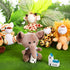 12 4.8 Inch Sumind Pieces Small Stuffed Animals Bulk Gifts Mini Stuffed Forest Jungle Animal Plush Toys Cute Elephant
