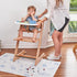 (30-Pack) 47 Dollop Premium Disposable Splat Mats Extra Large Water-Resistant High Chair Floor Protector Biodegradable
