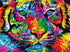 RoseArt Kodak Premium Mosaics - Rainbow Tiger - 750 Piece Jigsaw Puzzle for Adults