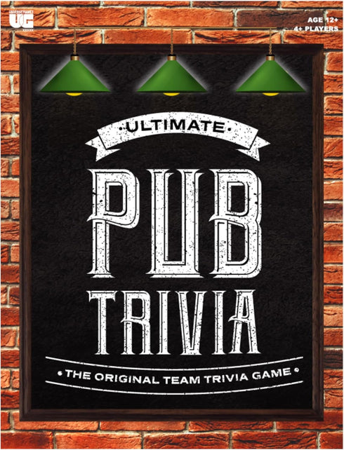 University Games Ultimate Pub Trivia Team Game for Adults - Pursuit of Trivial Knowledge, 4 or More Players, Ages 12+