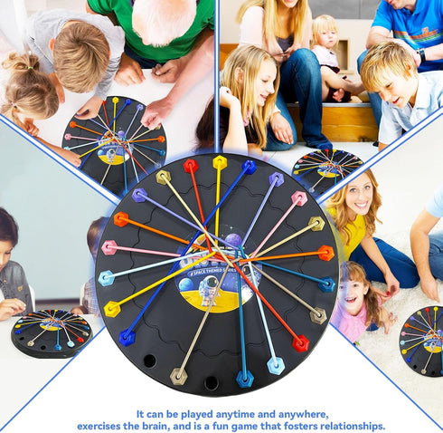 RQAMRCU Brainy Knots Rope Untangling GameChildren's Rope Challenge GameStrategy Untangling Challenge Puzzle Suitable