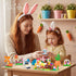 2026 Set -12-in-1 6+, New Easter Gifts Building for Kids Happy Farm Village Building Toy with Prefilled Eggs, Easter