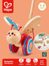 6.3, 5.8, 22.2 inch, Award Winning Hape Butterfly Wooden Push and Pull Walking Toy, L: W: H: Red