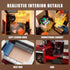 TYCOLE Set-Beach 6+(880 City Camper Van Building Camping Themed Construction Toy Kit with Mini Accessories&Lights, RV