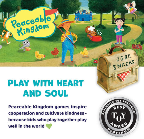 Peaceable Kingdom Race to the Treasure! Cooperative Path Building Game for 2 to 4 Kids, Ages 5+
