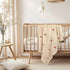 Girls,100% /40x 31 inches) Mushroom Baby Blanket for Boys & Cotton Knitted Receiving Swaddle Crib Stroller Blanket