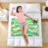 siphylline 52" 34" Cartoon Cute Crocodile Green Extra Large Resuable Changing Pad Covers Water Resistant Toddler Bed