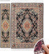iLAND Miniature Dollhouse Accessories, Victorian Woven Rug 9.4” x 5.7” for 1/12 Scale Dolls (2pcs Time)