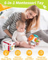 Kidific 18 2 3 Montessori Sensory Toys for Toddlers, Activity Busy Cube for Months Year Old Boy Girl, Travel Plane Cars