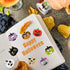 Censen 600 Pieces Halloween Stickers - 1.5 Inch Pumpkin Character Roll Stickers, 8 Designs for Kids Party Decoration