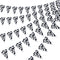 Boao 5 Pcs Cow Print Pennant Banner Birthday Party Supplies for Western Cowboy Theme Decoration, 7.4 x 10.8 Inch
