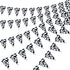 Boao 5 Pcs Cow Print Pennant Banner Birthday Party Supplies for Western Cowboy Theme Decoration, 7.4 x 10.8 Inch