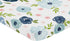 Sweet Jojo Designs Navy Blue and Pink Watercolor Floral Fitted Mini Crib Sheet for Baby Nursery, Blush, Green, White