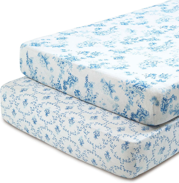 Delta Children Fitted Crib Sheets for Girls and Boys - 100% Organic