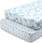Delta Children Fitted Crib Sheets for Girls and Boys - 100% Organic