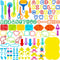 iShyan 130-Piece Dough Tools Set for Kids Ages 3-8, Alphabet & Number