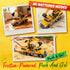 1:12 3, 4, 5, 6, 7 SMILESSKIDDO Excavator Toy - Large Friction Powered Excavator Truck Toy with Lights, Sounds, Toy