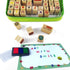 Set 72 3-Color 3 Wooden Large Stamp Premium for Kids. Pcs Alphabet Stamps. Letters, Numbers, Washable Ink Pad, Refill