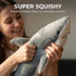 ZHONGXIN MADE 26Inches Simulation Great White Shark Plush Toy - Grey Lifelike Long Great White Shark Stuffed Toys