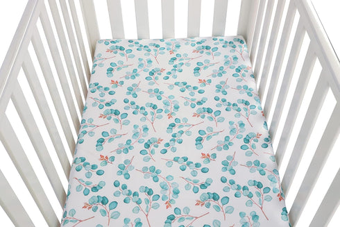 Pack 2 Pack Onacosht n Play Sheets for Baby Girl, Stretchy Jersey Knitted Playard Fitted Sheets Portable Mini Crib