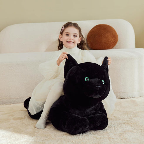 Toy,30" IKASA Black Cat Stuffed Animals Plush Toys,Giant Big Large Jumbo Soft Cute Huge Size Fluffy Plushy Fat