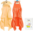 Tinyzo 2-Pack Toddler Bath Towels with Hood for Boys & Girls Age 0-5,