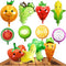 12PCS Fruit Vegetable Foil Helium Mylar Balloons, Party Decoration Supplies for Baby Shower Birthday Christmas Kids