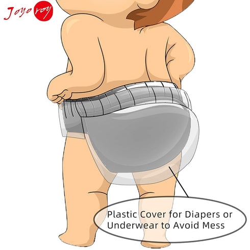 6Pcs 5T Joyo roy Waterproof Cloth Diaper Cover Reusable Plastic Training Pants for Toddlers Diaper Covers for Boys Leak