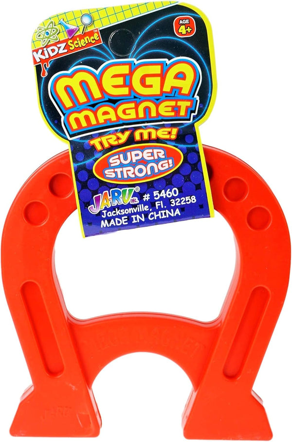 JA-RU Mega Magnet Toy, Strong Horseshoe Shaped Magnets for Preschool Science Experiments & Classroom Activities