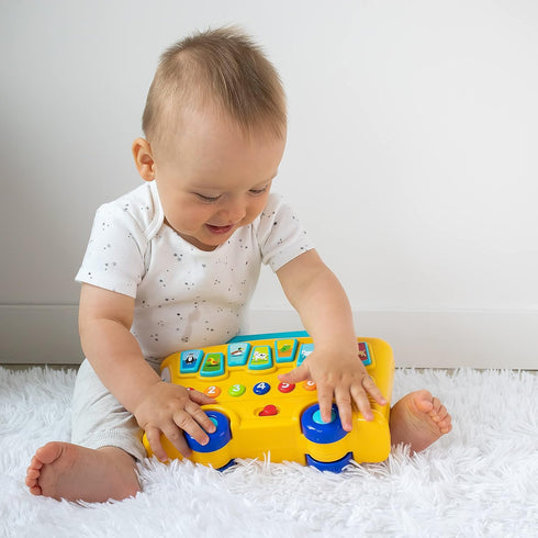 Animal Sounds Bus for Babies 6 Months+ with Lights, Music, Numbers, Volume Control, Educational Musical Toy