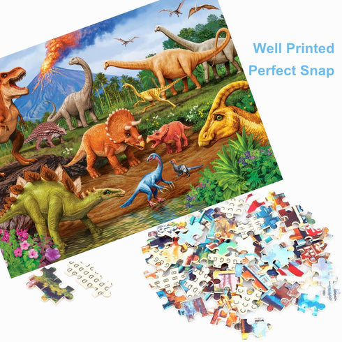 Anguis 500 20.5 15 Inch 500 500 Piece Puzzles for Adults Jurassic x Piece Jigsaw Puzzles for Adults Dinosaurs Puzzles