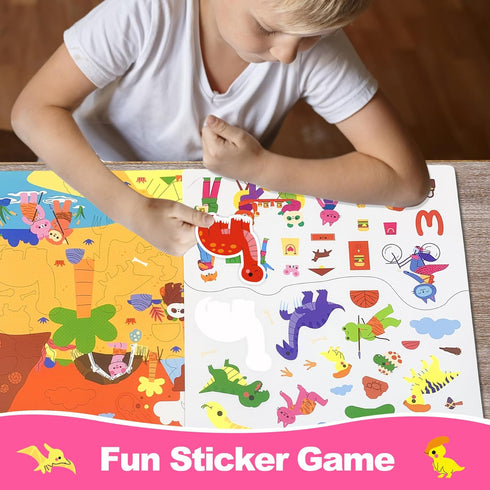 Preschool Learning Activities - Search and Find Books for Kids 3-6, Reusable Game with 16 Themes for Educational Fun