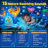 15 Sounds+12HD Films+360Rotating Dinosaur Egg Light for Nursery Sound Machine | Sleeping | Dnio Gifts for Kids Primal