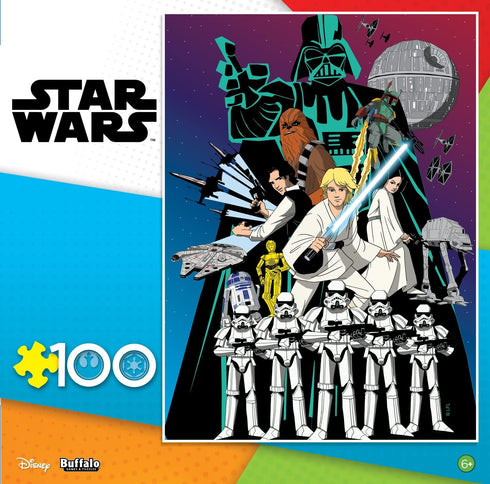 Buffalo Games - Star Wars - Rebels Last Stand - 100 Piece Jigsaw Puzzle for Families Challenging Puzzle Perfect for Game Nights - Finished Puzzle Size is 15.00 x 11.00