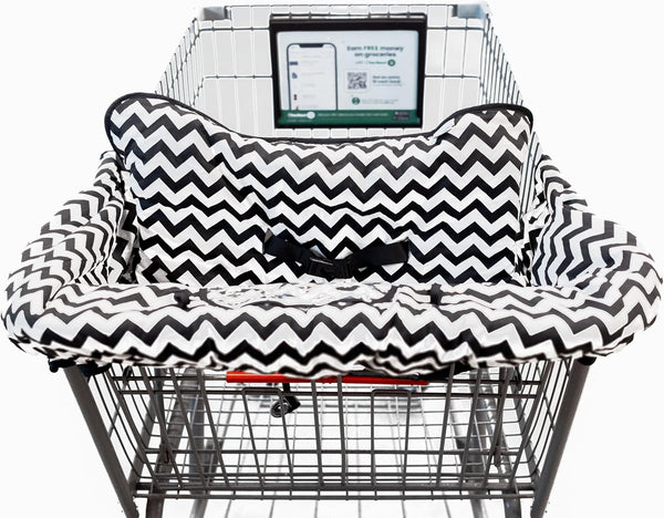 TOTES BABIES Shopping Cart Cover & Highchair Cover, Soft Cotton, with Phone